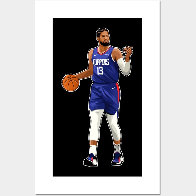 Paul George #13 Dribbles Wall Art by GuardWall17